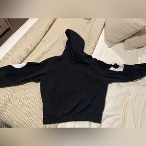 Supreme Black and White Hoodie